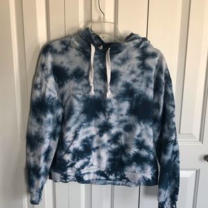 Blue Tie-Dye Hoodie